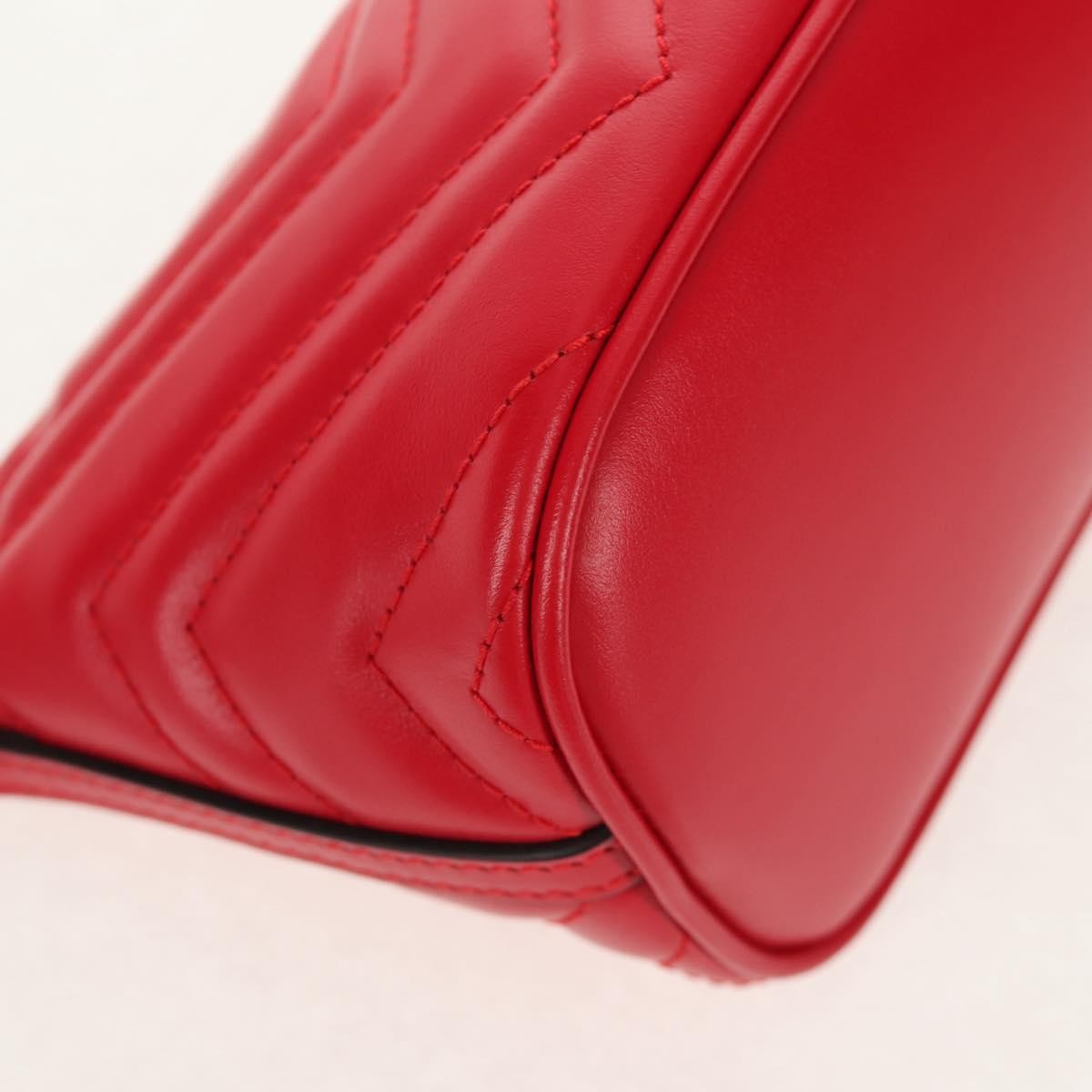 Gucci GG Marmont Pochette Shoulder Bag Matelasse Leather