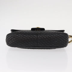 Bally Vintage Chain Shoulder Bag Quilted Leather
