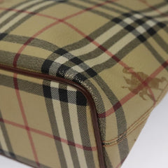 Burberry Top Handle Tote Haymarket Coated Canvas