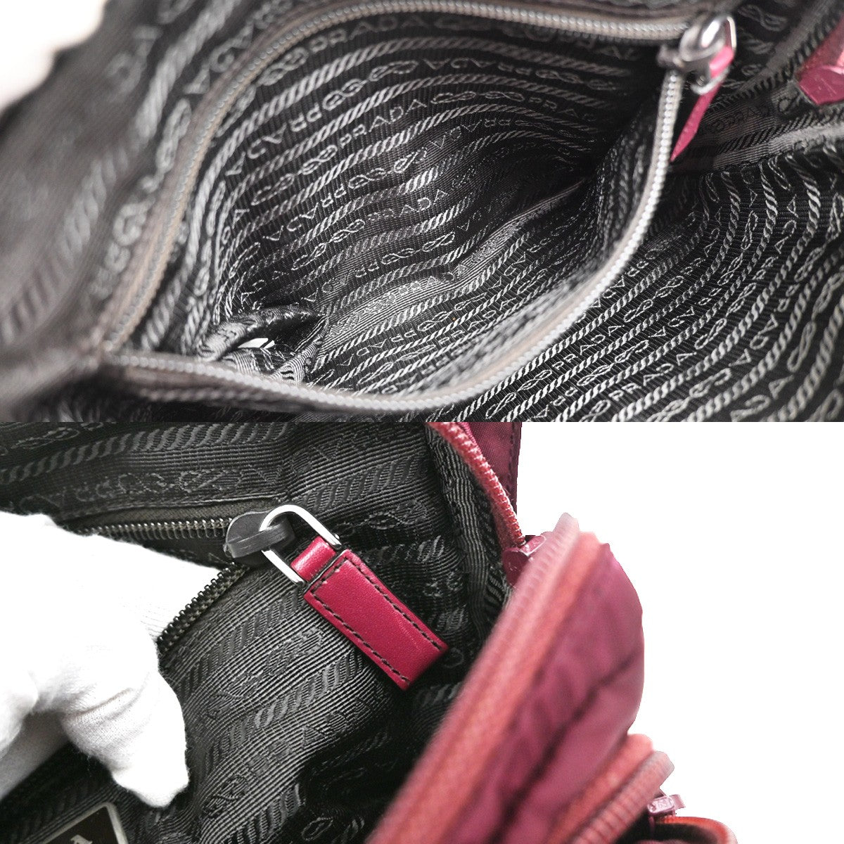 Prada Buckle Messenger Bag Tessuto