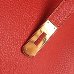 Hermes Birkin Handbag Red Togo with Gold Hardware