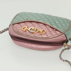 Gucci Trapuntata Camera Shoulder Bag Quilted Laminated Leather