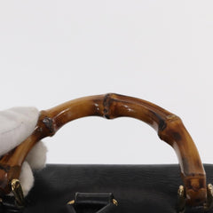 Gucci Vintage Bamboo Backpack Leather