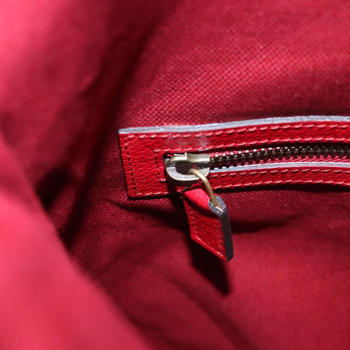 Gucci Logo Drawstring Backpack Striped Canvas