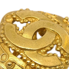 Chanel CC Rhombus Clip-On Earrings Metal