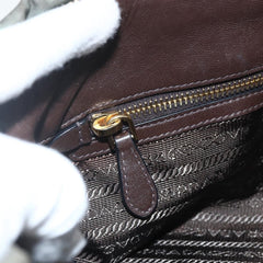 Prada Gaufre Convertible Satchel Tessuto