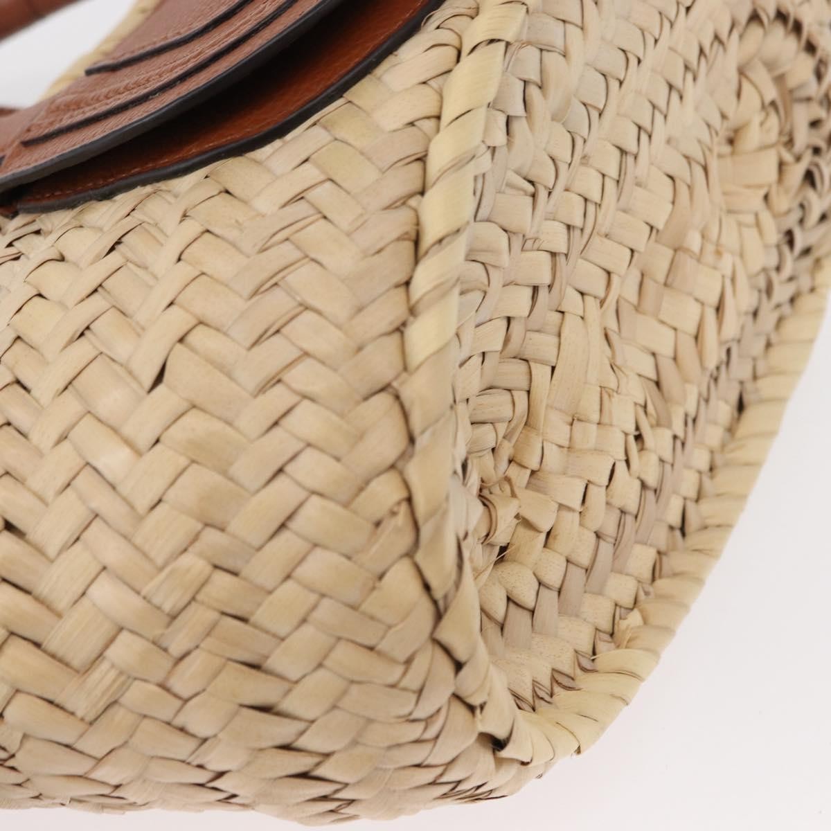 Chloe Marcie Basket Bag Raffia and Leather