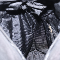 Prada Vintage Zip Tote Tessuto