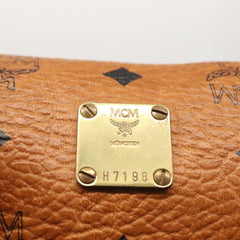 MCM Visetos Handbag Canvas and Leather