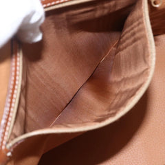 Celine Vintage Macadam Handbag Canvas and Leather