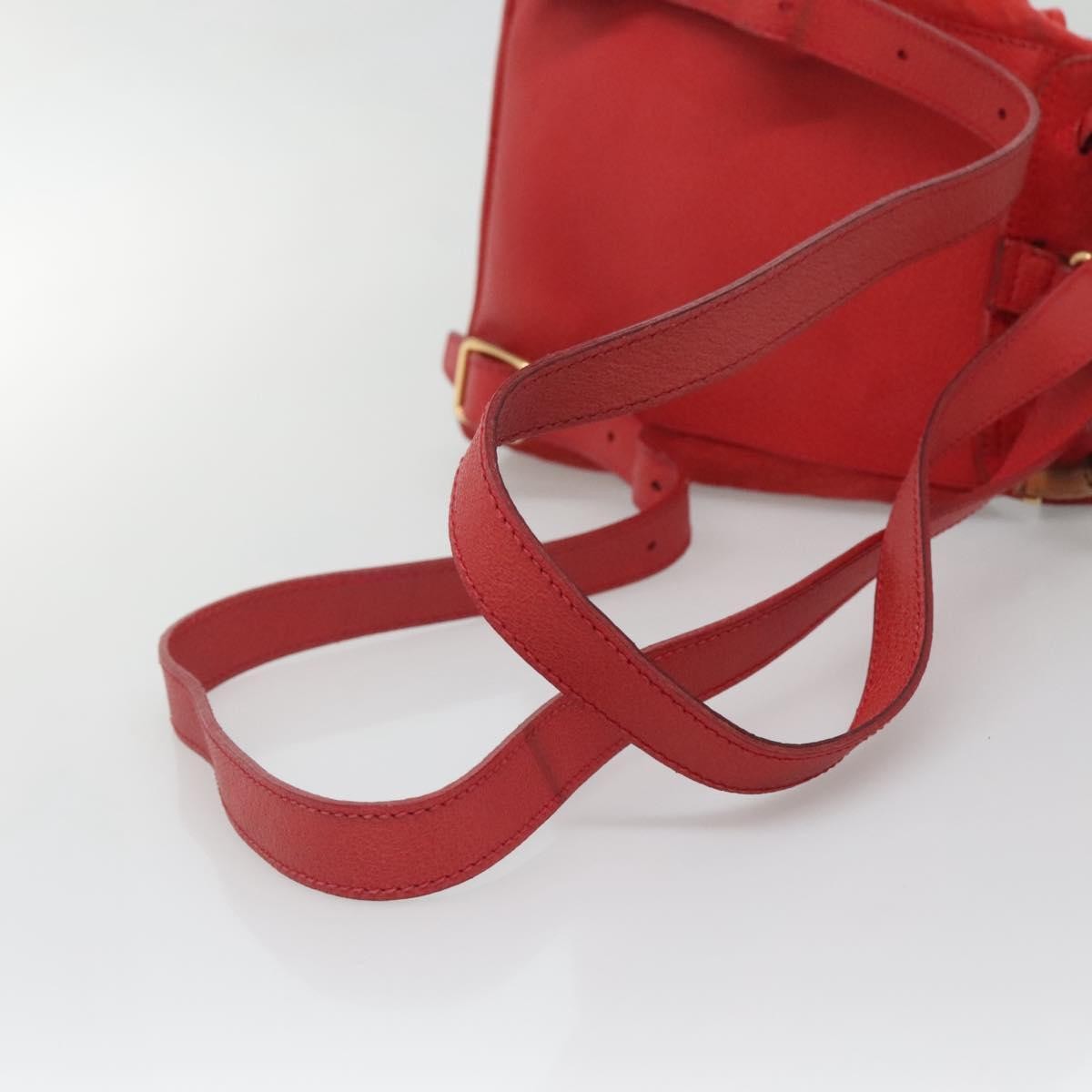 Gucci Vintage Bamboo Backpack Suede