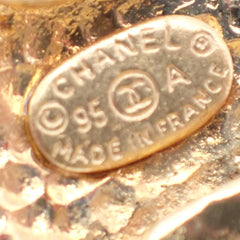 Chanel CC Round Earrings Metal