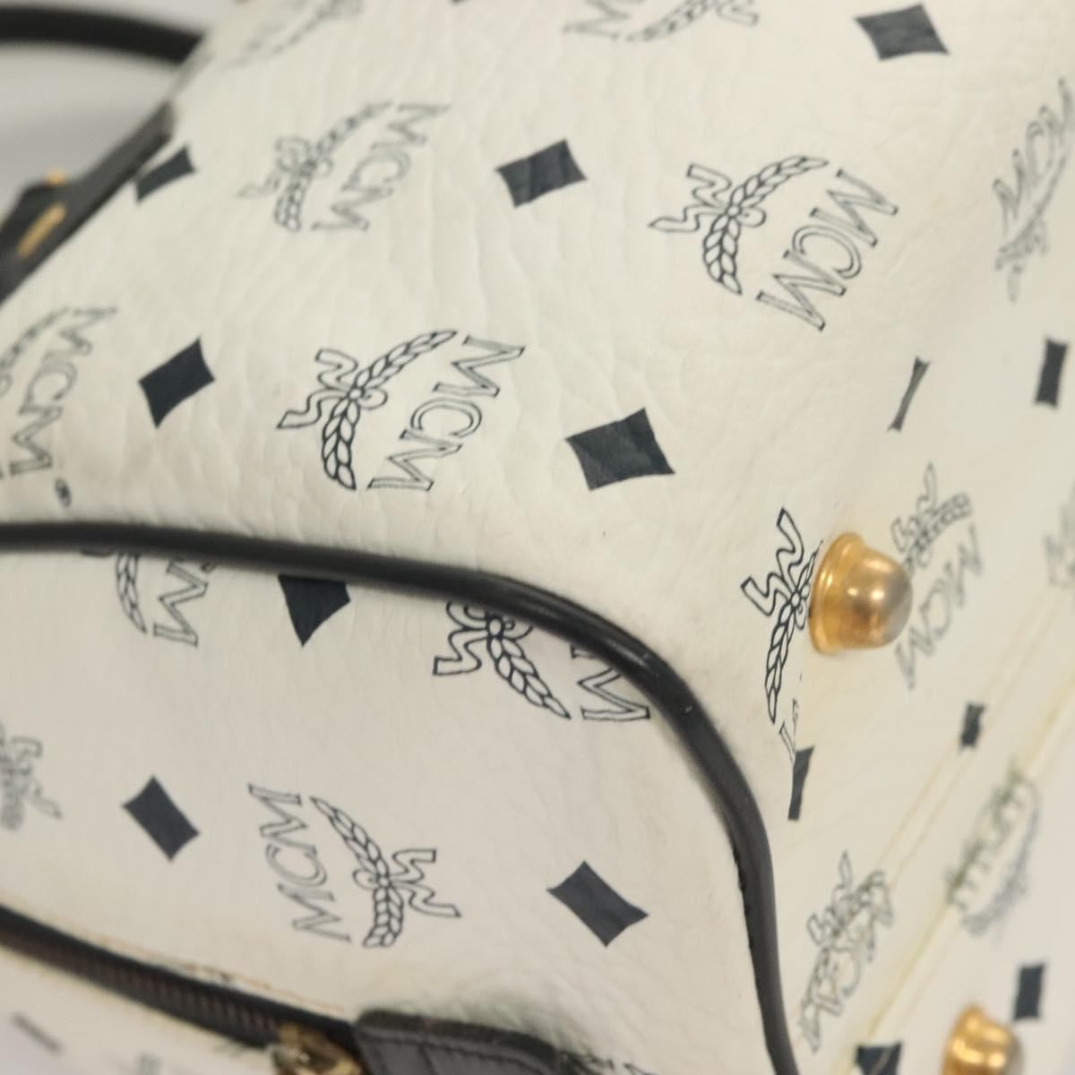 MCM Visetos Handbag Canvas and Leather