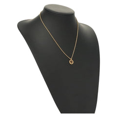 Christian Dior CD Pendant Necklace Gold-plated