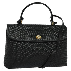 Bally Vintage Handbag Quilted Leather