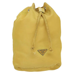 Prada Drawstring Wristlet Bucket Bag Tessuto