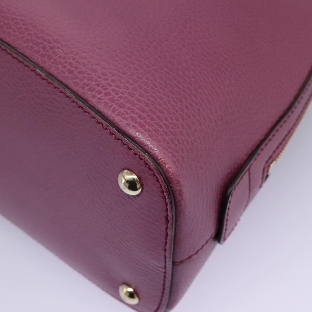 Gucci Lady Dollar Dome Satchel Leather