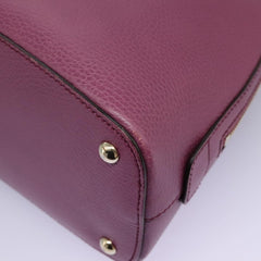 Gucci Lady Dollar Dome Satchel Leather