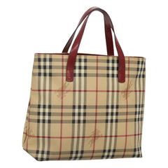 Burberry Nova Check Tote Canvas and Leather
