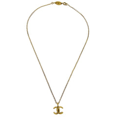 Chanel CC Pendant Necklace Metal