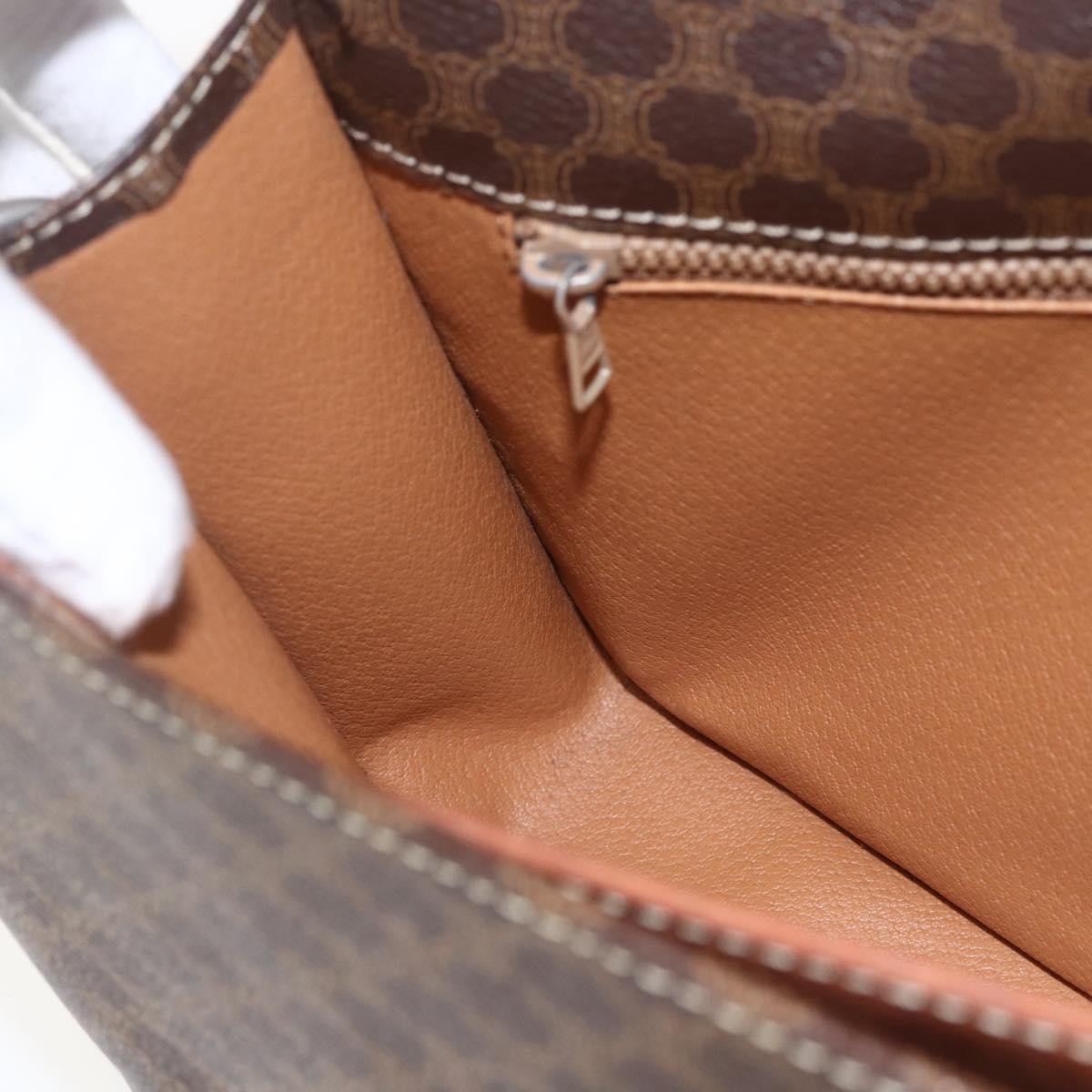 Celine Vintage Macadam Shoulder Bag Canvas