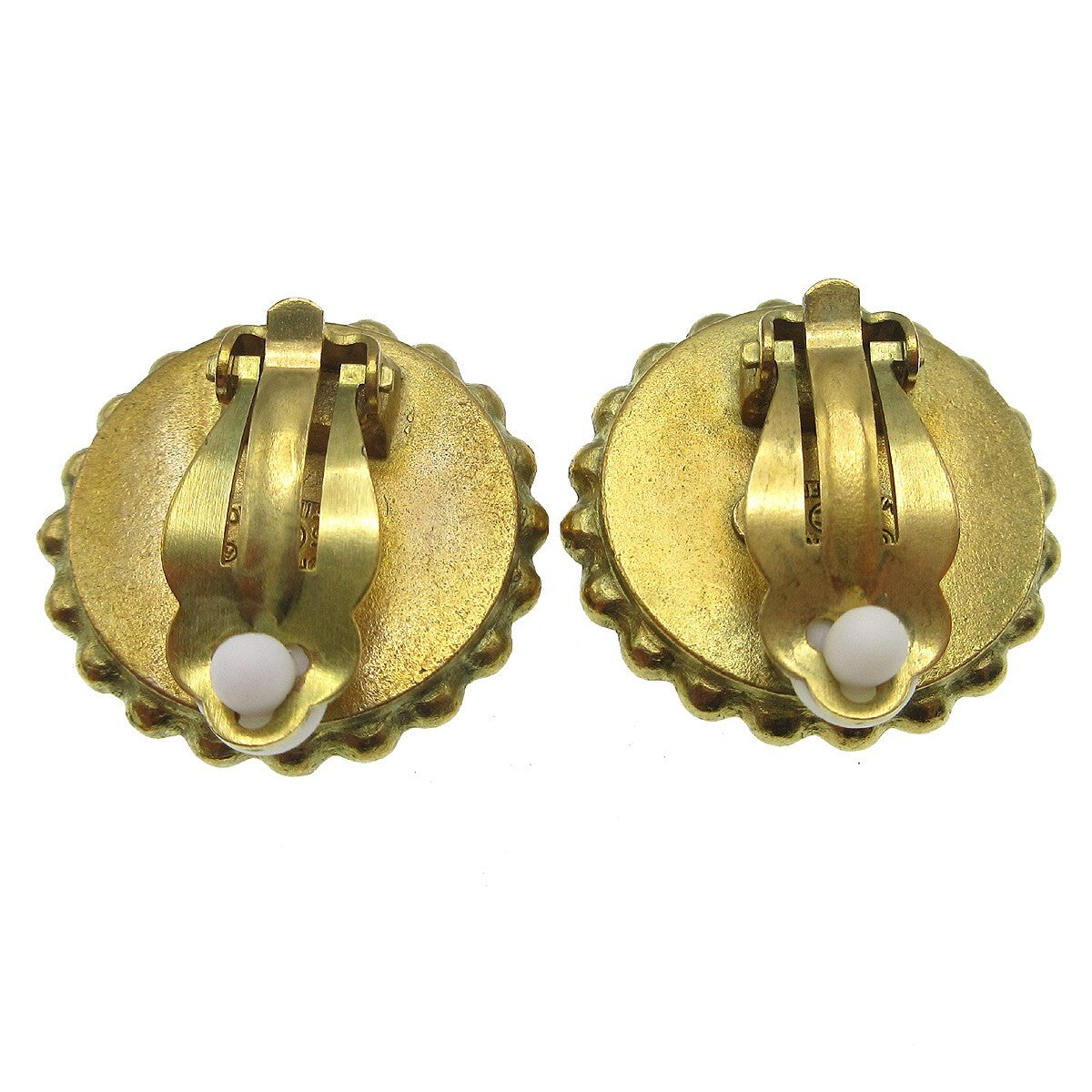 Chanel CC Round Earrings Metal