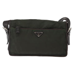 Prada Double Buckle Flap Messenger Bag Tessuto