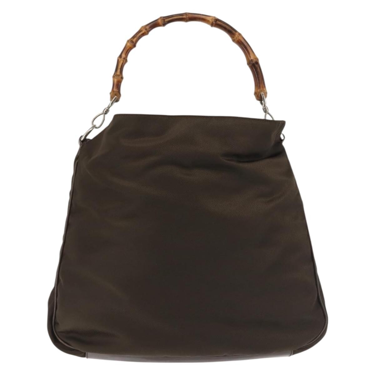 Gucci Sherry bamboo Shoulder Bag Nylon