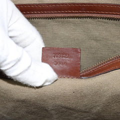 Gucci Vintage Bamboo Hobo Canvas