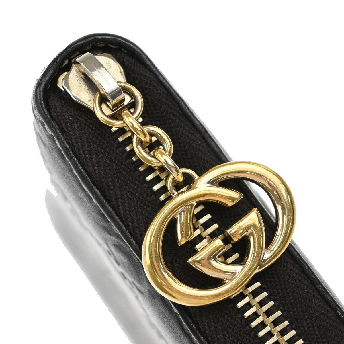 Gucci Icon Zip Around Wallet Guccissima Leather