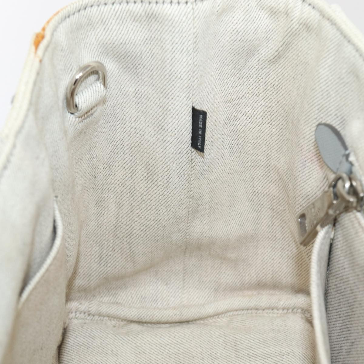 Prada Canapa Tote Rhinestone Embellished Canvas