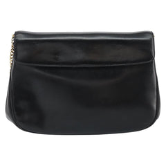 Christian Dior Vintage Chain Flap Shoulder Bag Leather