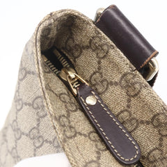 Gucci Zip Top Messenger Bag GG Coated Canvas