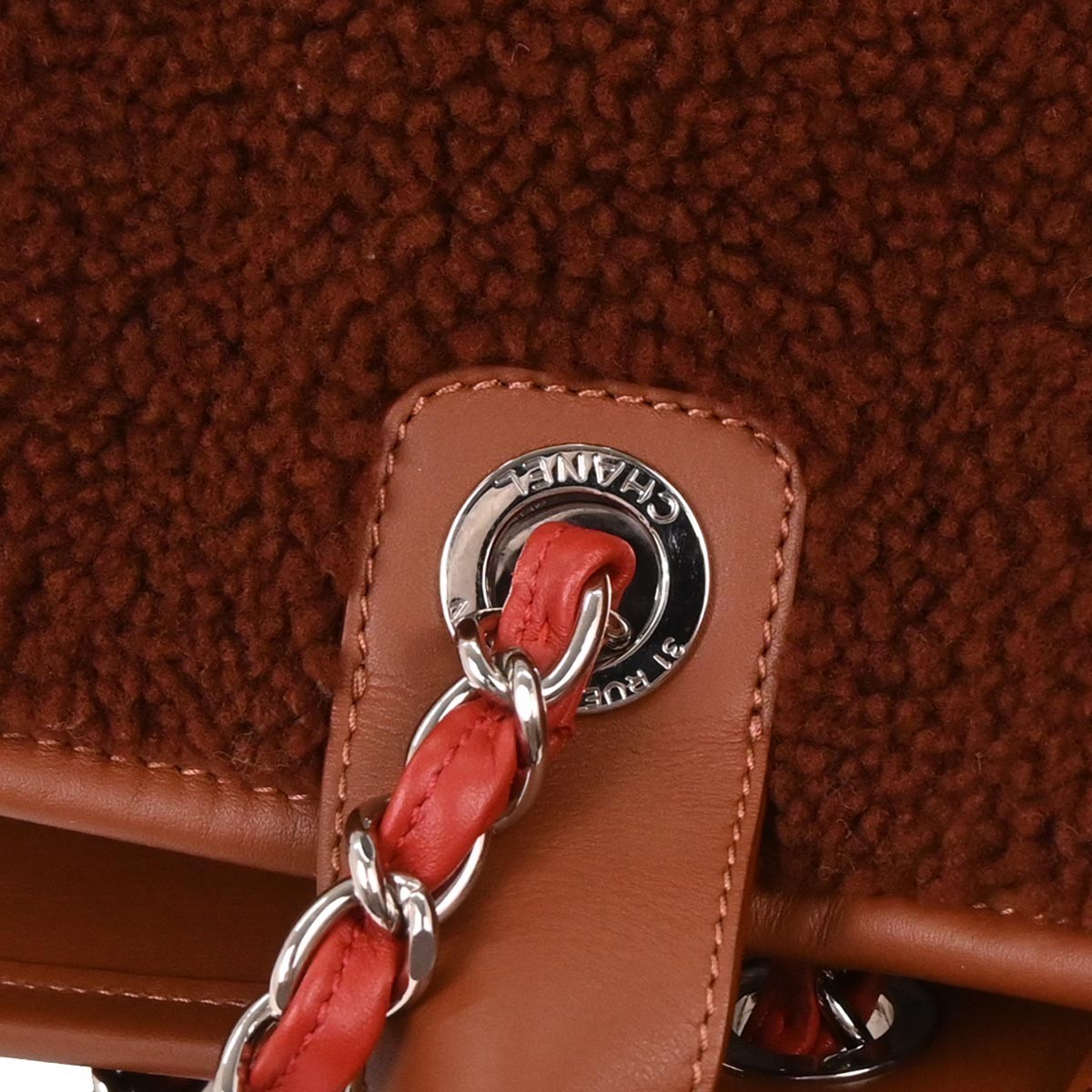 Chanel Deauville Tote Shearling