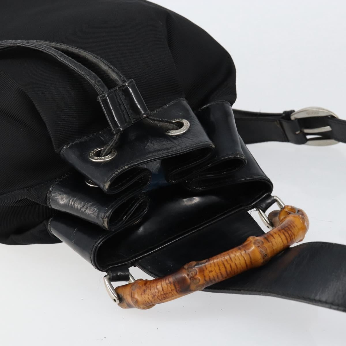 Gucci Vintage Bamboo Sling Backpack Nylon