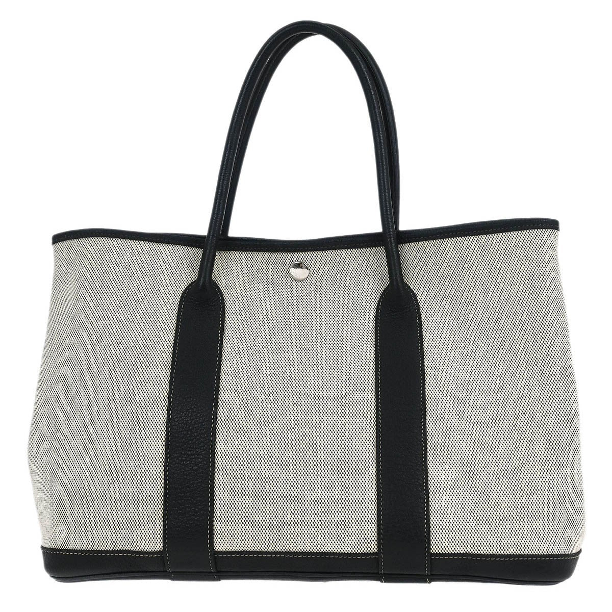 Hermes Garden Party Tote Canvas and Leather