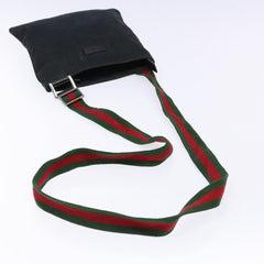 Gucci Web Strap Zip Messenger Bag GG Canvas