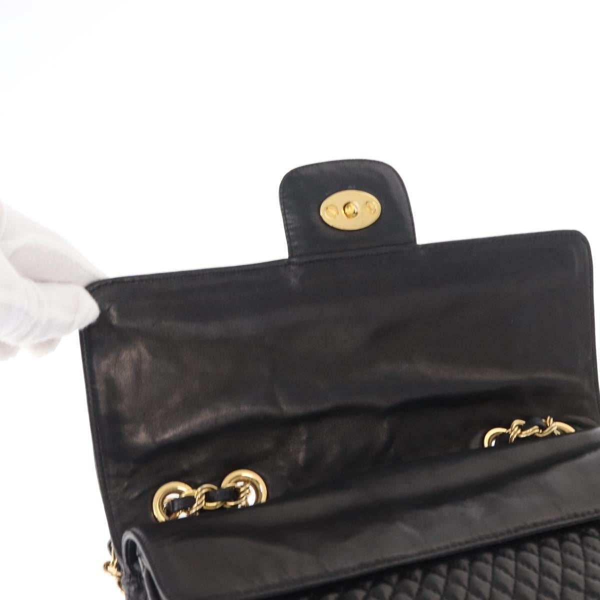 Bally Vintage Chain Shoulder Bag Quilted Leather