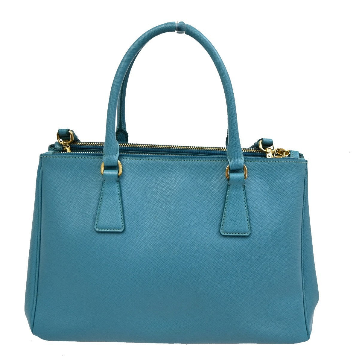 Prada Double Zip Lux Tote Saffiano Leather