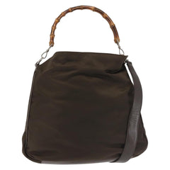 Gucci Sherry bamboo Shoulder Bag Nylon