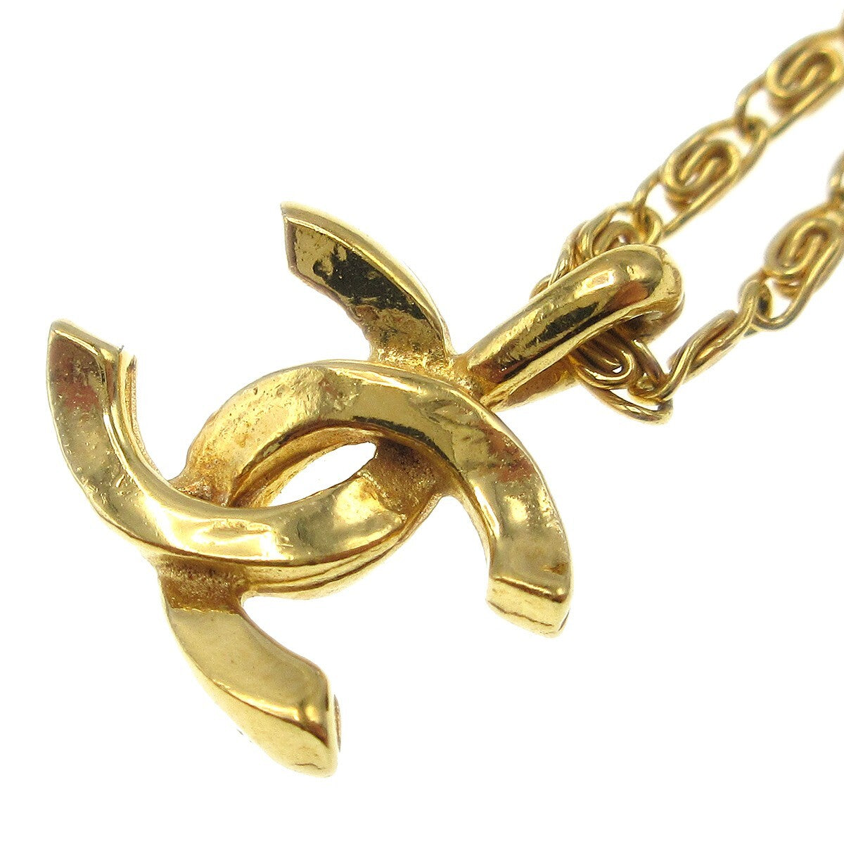 Chanel CC Pendant Necklace Metal