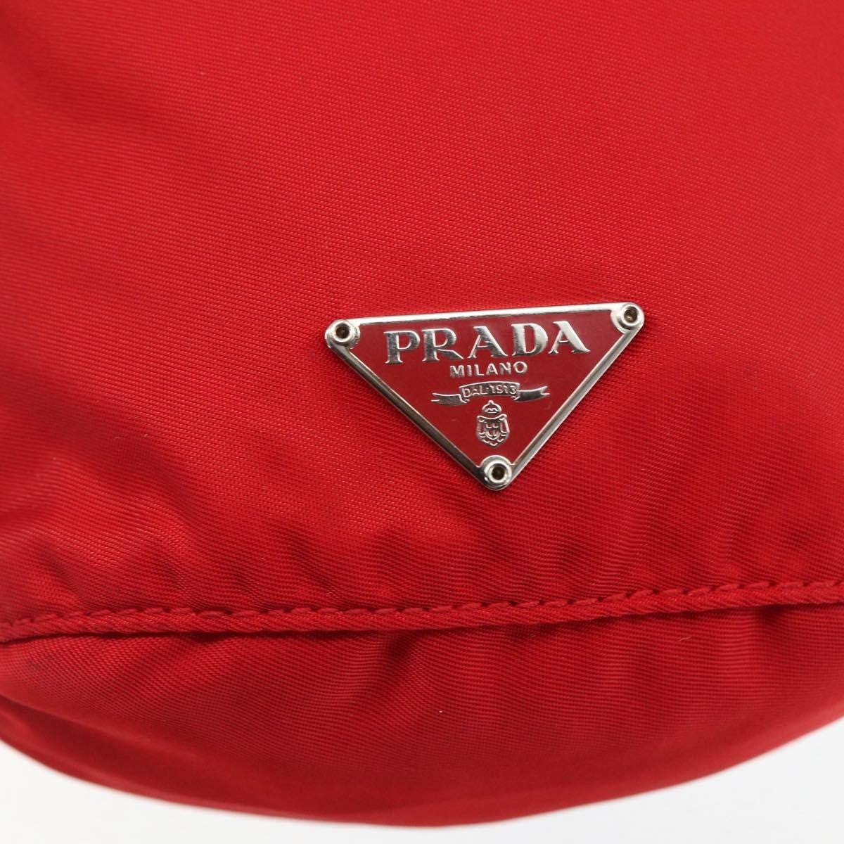 Prada Drawstring Wristlet Bucket Bag Tessuto