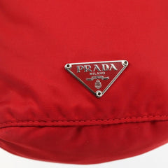 Prada Drawstring Wristlet Bucket Bag Tessuto