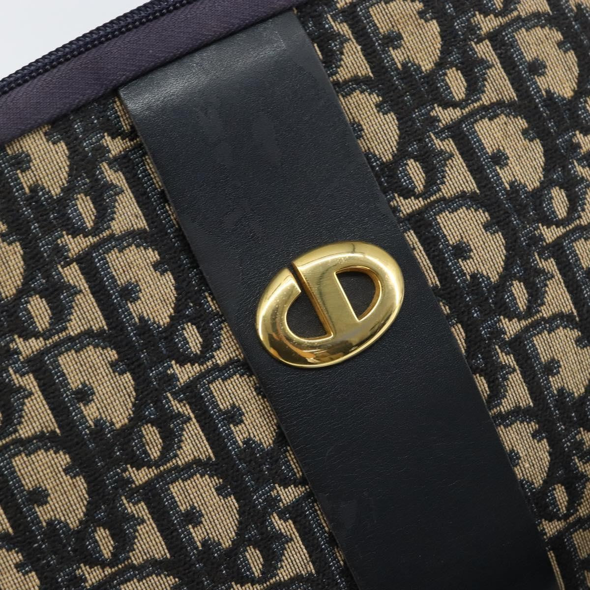 Christian Dior Vintage CD Trotter Handbag Canvas