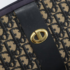 Christian Dior Vintage CD Trotter Handbag Canvas