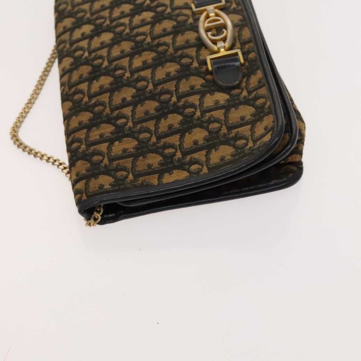 Christian Dior Vintage Trotter Shoulder Bag Canvas