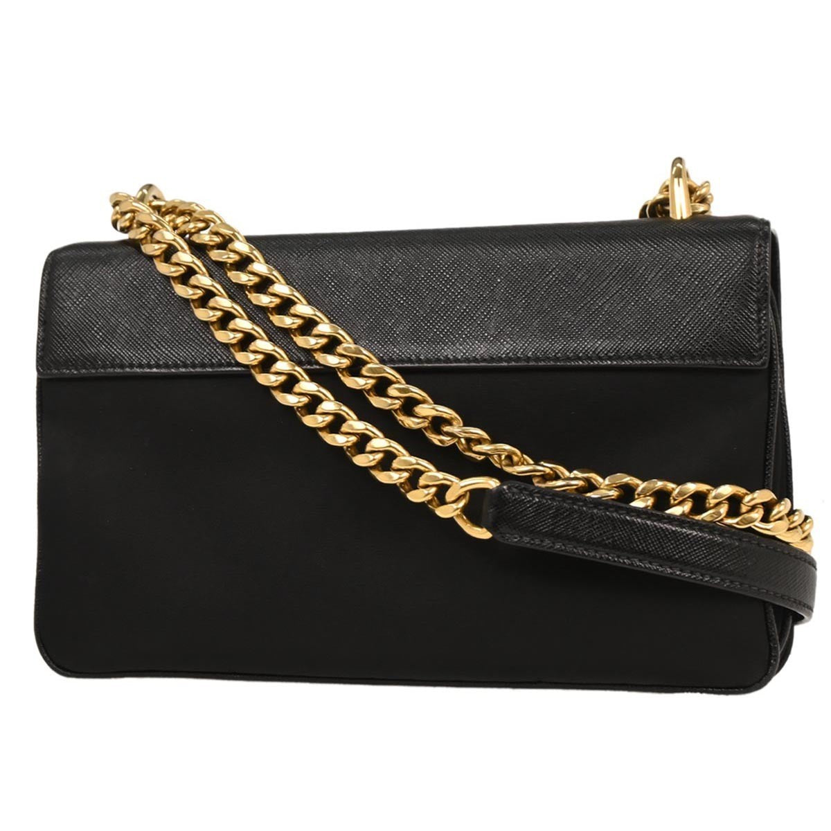 Prada Chain Flap Crossbody Bag Saffiano Leather