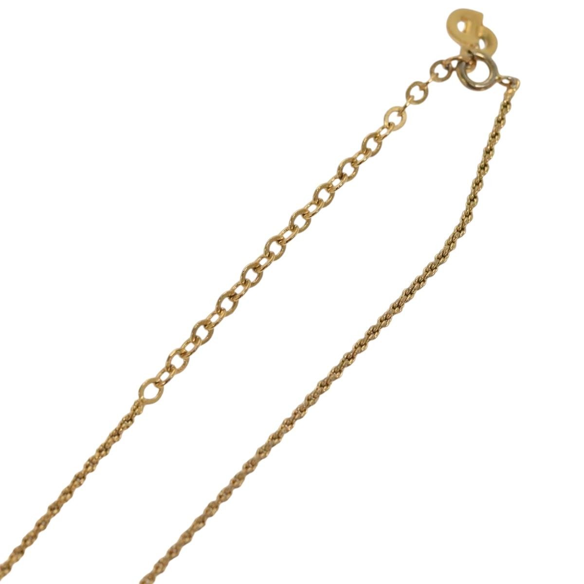 Christian Dior CD Pendant Necklace Gold-plated