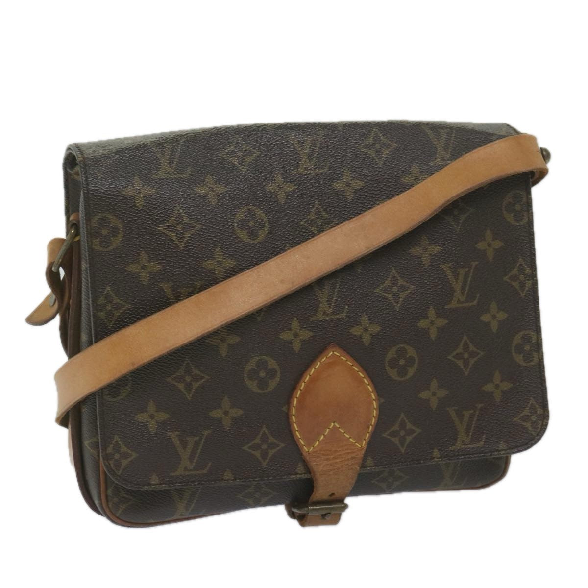 Louis Vuitton Cartouchiere Handbag Monogram Canvas
