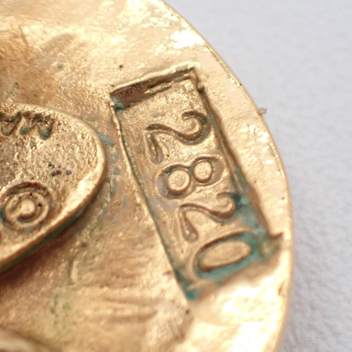 Chanel Vintage CC Round Button Clip-On Earrings Metal